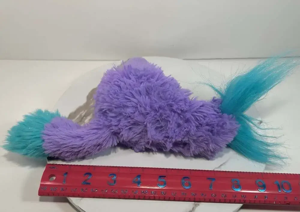 Purple & Teal Bush Baby Raccoon Eyes and ears move puppet